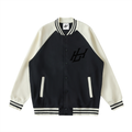 Two Tone Raglan Sleeve Varsity Jacket