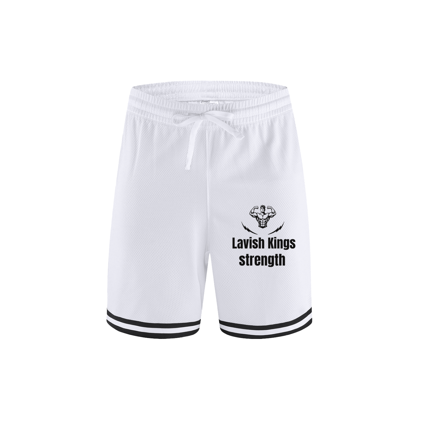 Classic Stripe Trim Basketball Shorts