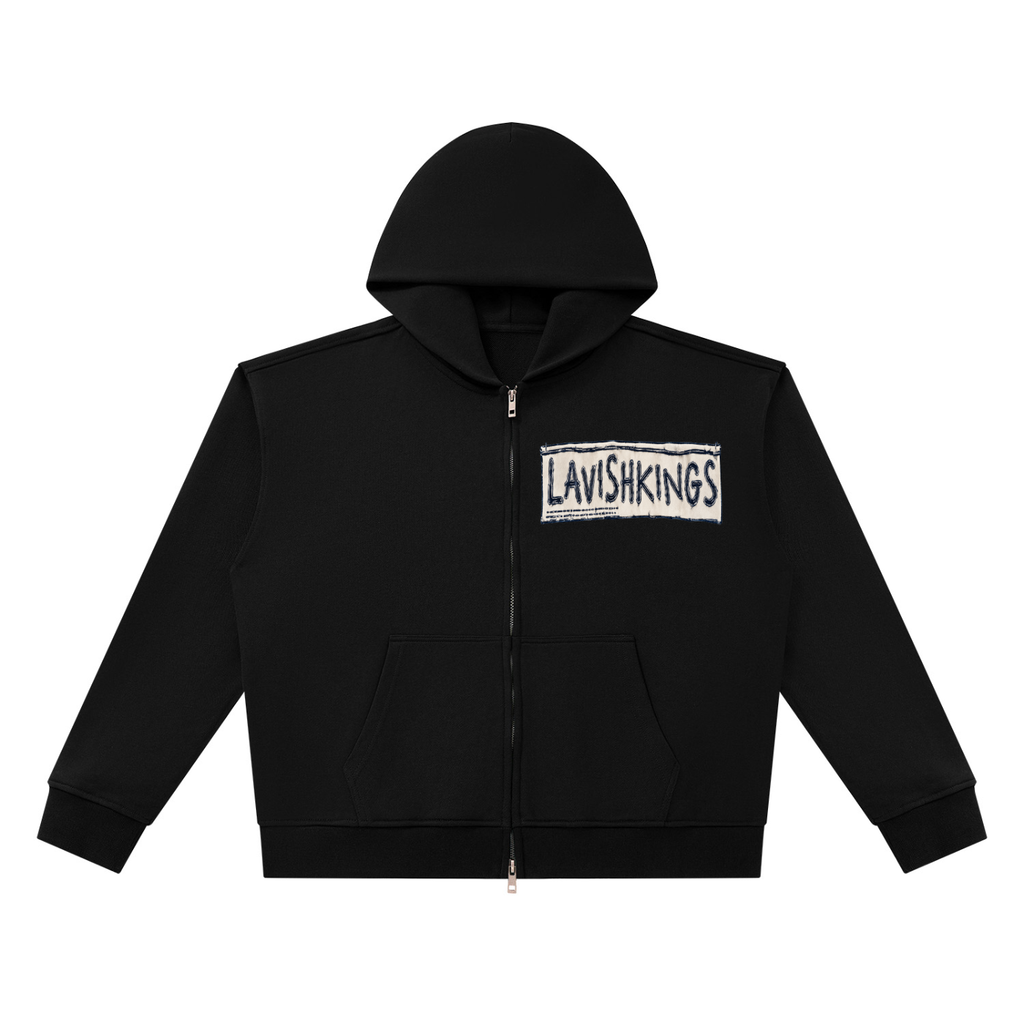 Unisex Heavyweight Full Zip Boxy Hoodie