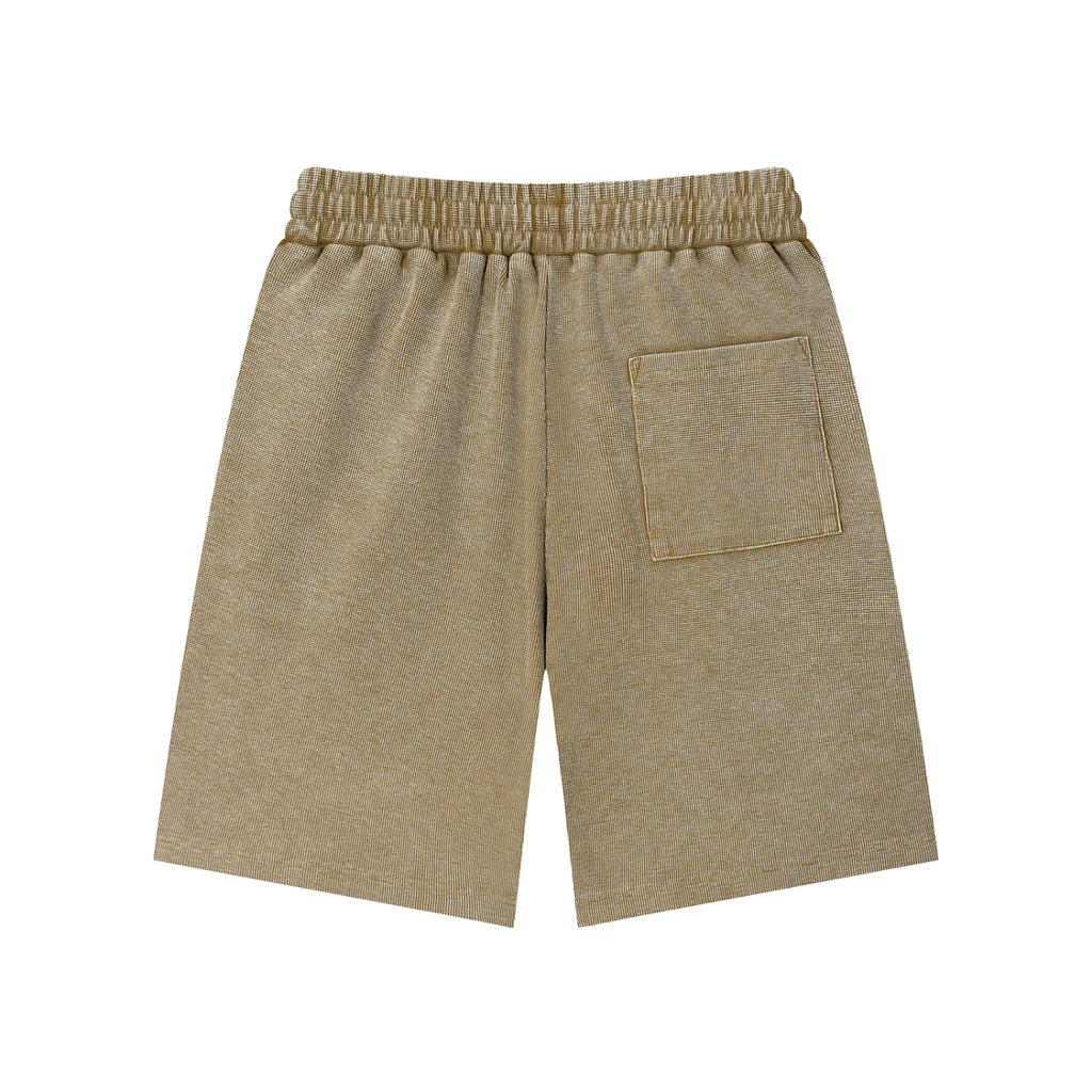 Mineral Wash Waffle Knit Shorts
