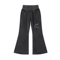 Vintage Washed Flared Fleece Pants - LavishKings