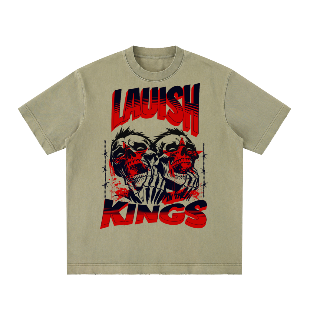 Heavyweight Vintage Washed Frayed T-Shirt