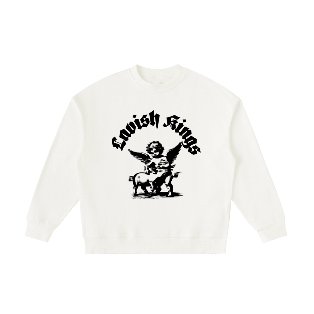 Essential Fleece Kids' Crewneck Sweatshirt - LavishKings
