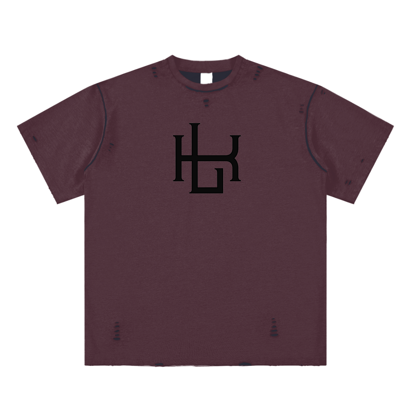 Hand-frayed Reversible T-shirt