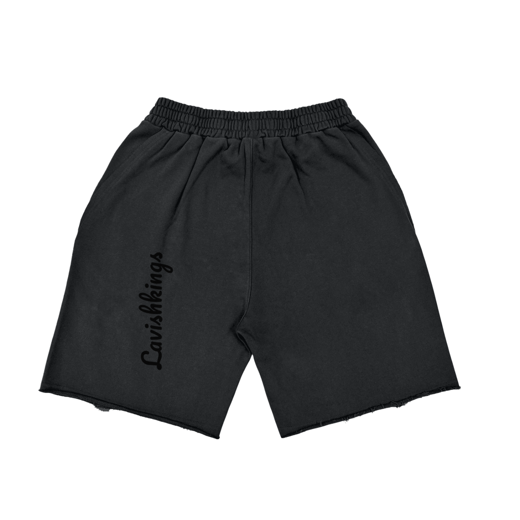 Heavyweight  Vintage Washed  Tiger Stripes Short Pants - 360 GSM - LavishKings