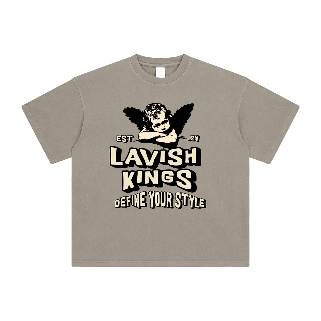 Enzyme Washed T-Shirt - LavishKings