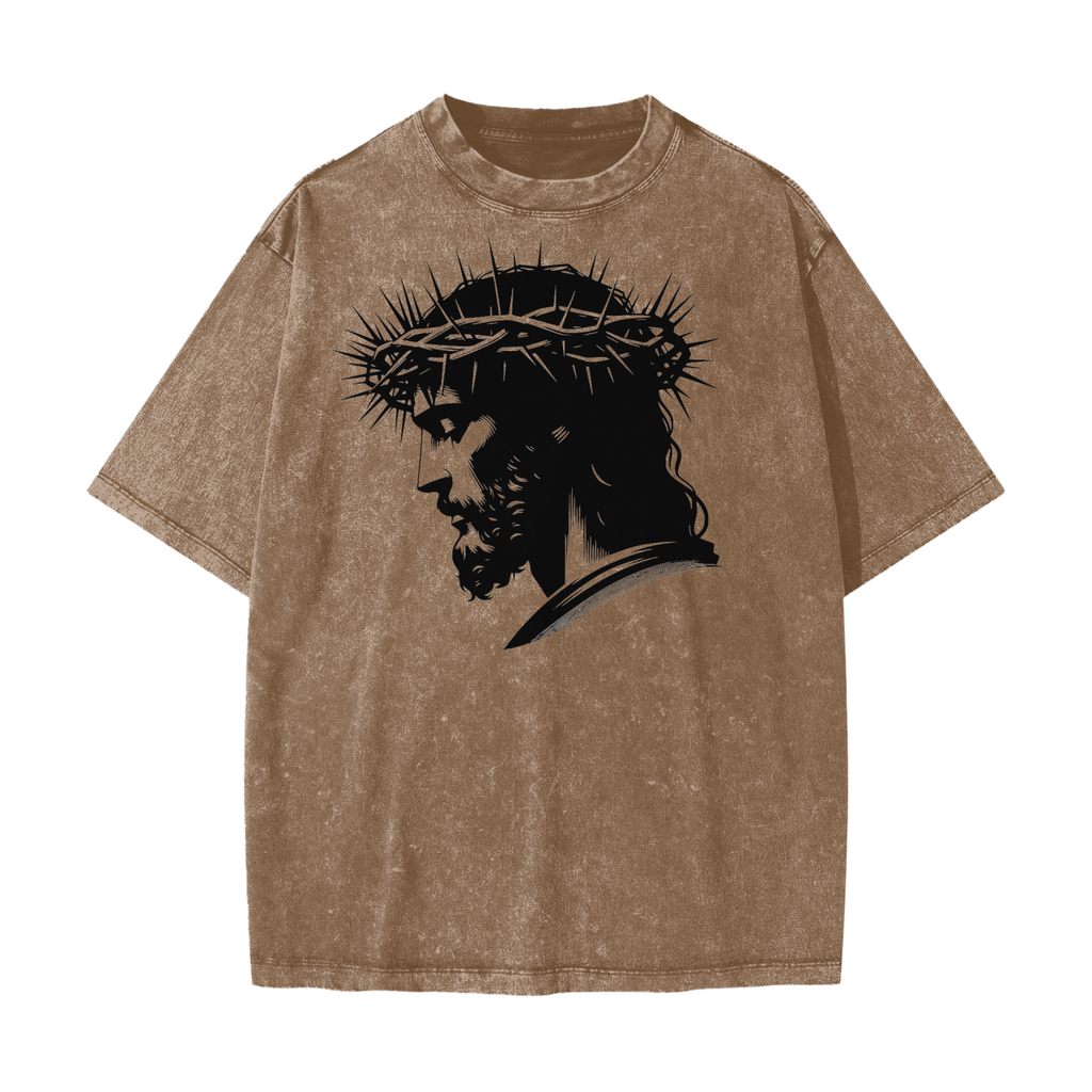 Heavyweight Snow Washed T-Shirt - LavishKings