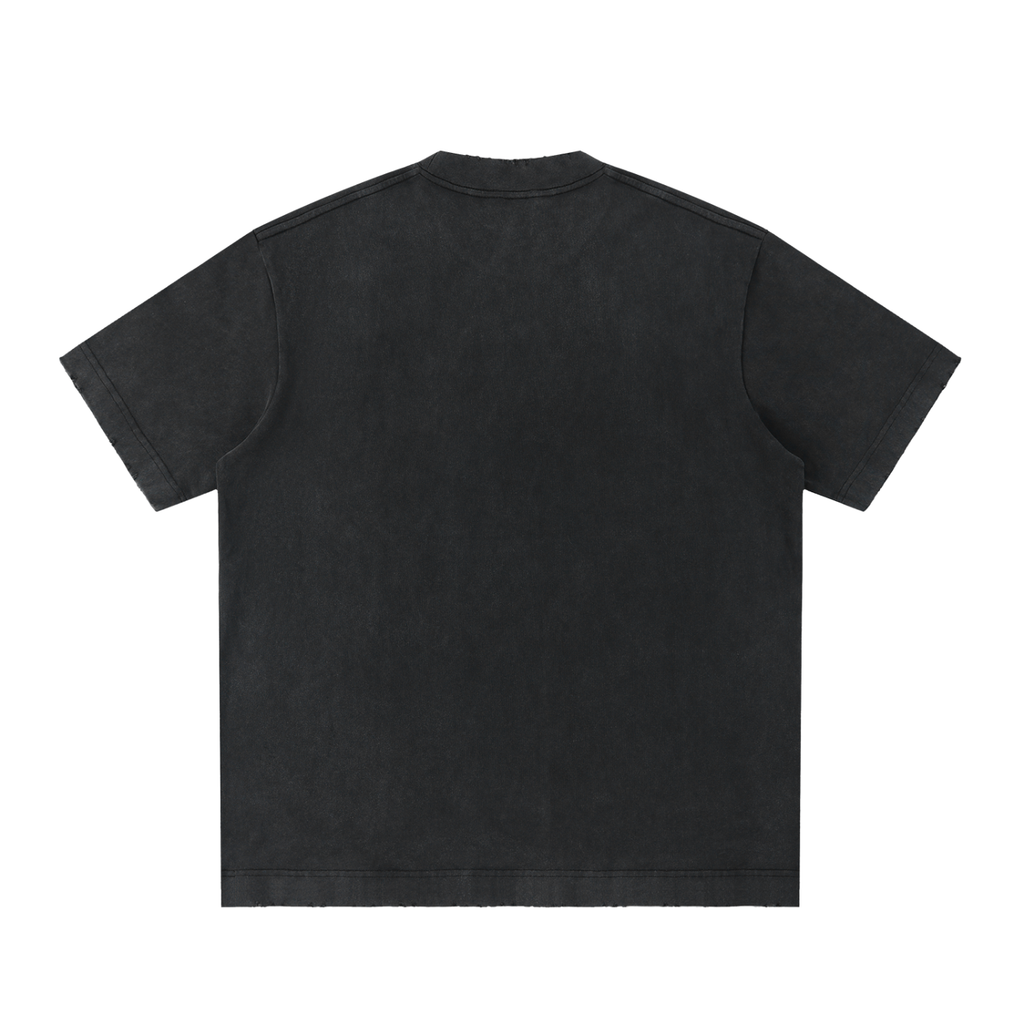 Heavyweight Vintage Washed Frayed T-Shirt