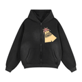 Sunfade Two-way Zipper Boxy Fleece Hoodie