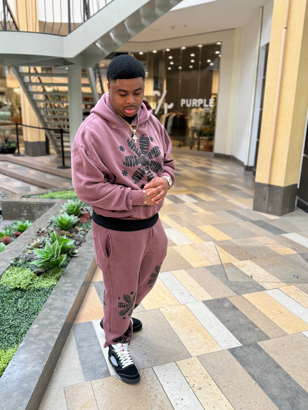 Frayed Enzyme Washed Fleece Hoodie - LavishKings