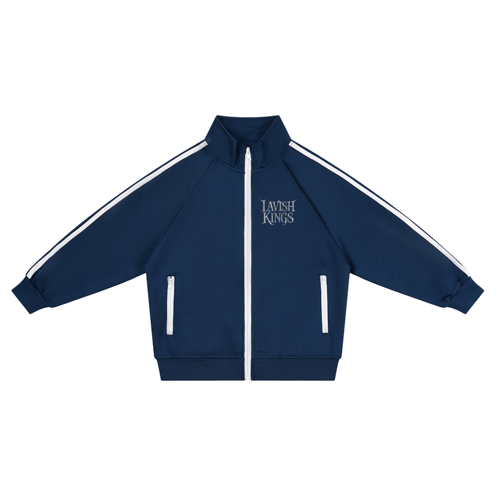 Kids’ Contrast Tape Coach Jacket - LavishKings