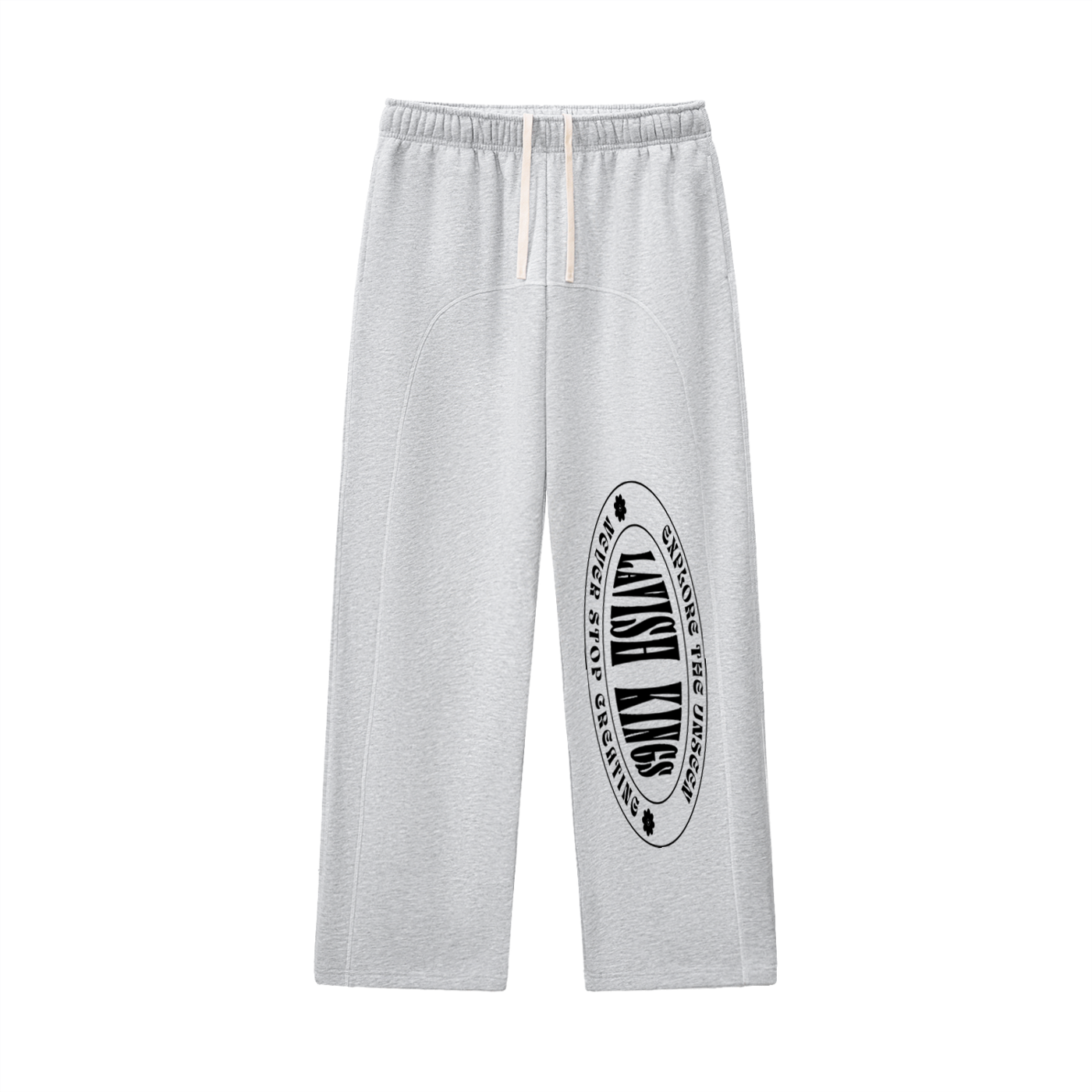 Contrast-Stitched Fleece Sweatpants