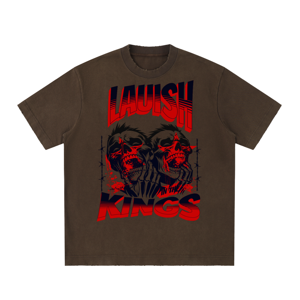 Heavyweight Vintage Washed Frayed T-Shirt