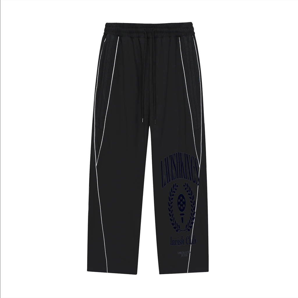 Reflection Striped Straight-Leg Sweatpants