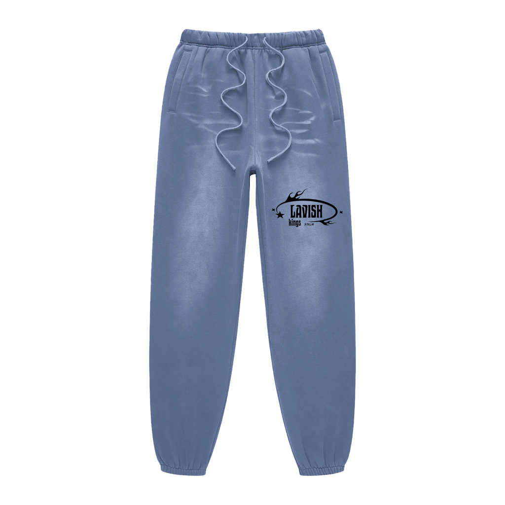 Sunfade Fleeced Sweatpants - LavishKings