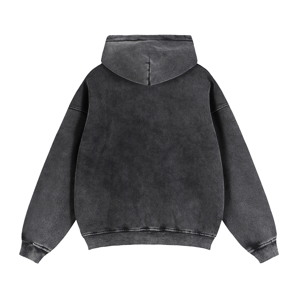 Zip-Through Boxy Fleece Hoodie - LavishKings