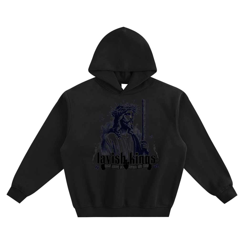 Fleeced Boxy Hoodie - LavishKings