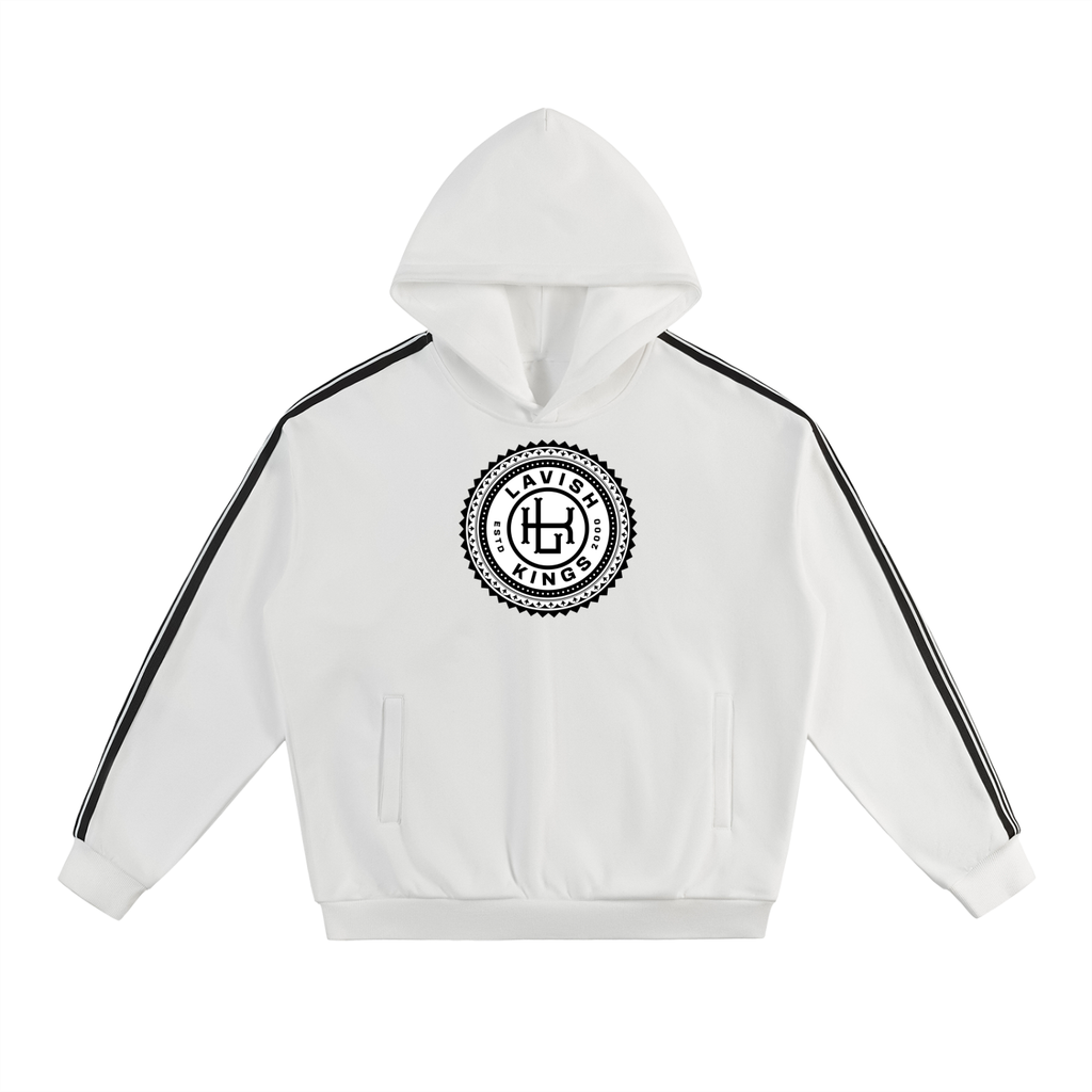 Side Stripe Drop-Shoulder Hoodie - LavishKings