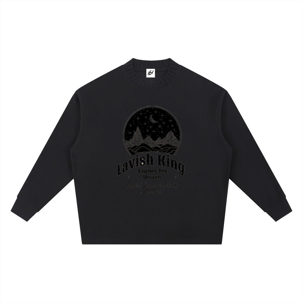 Knitted Round Neck Oversize Sweatshirt