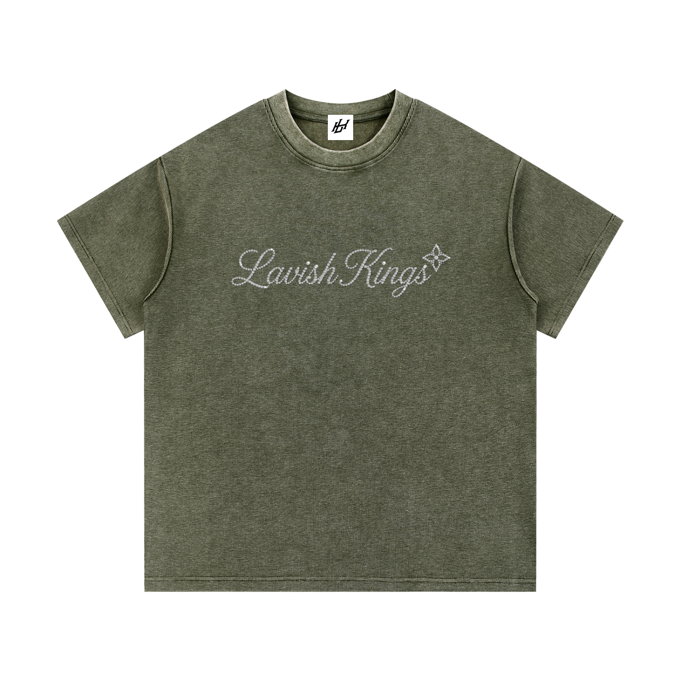 Mineral Wash Waffle Knit T-Shirt