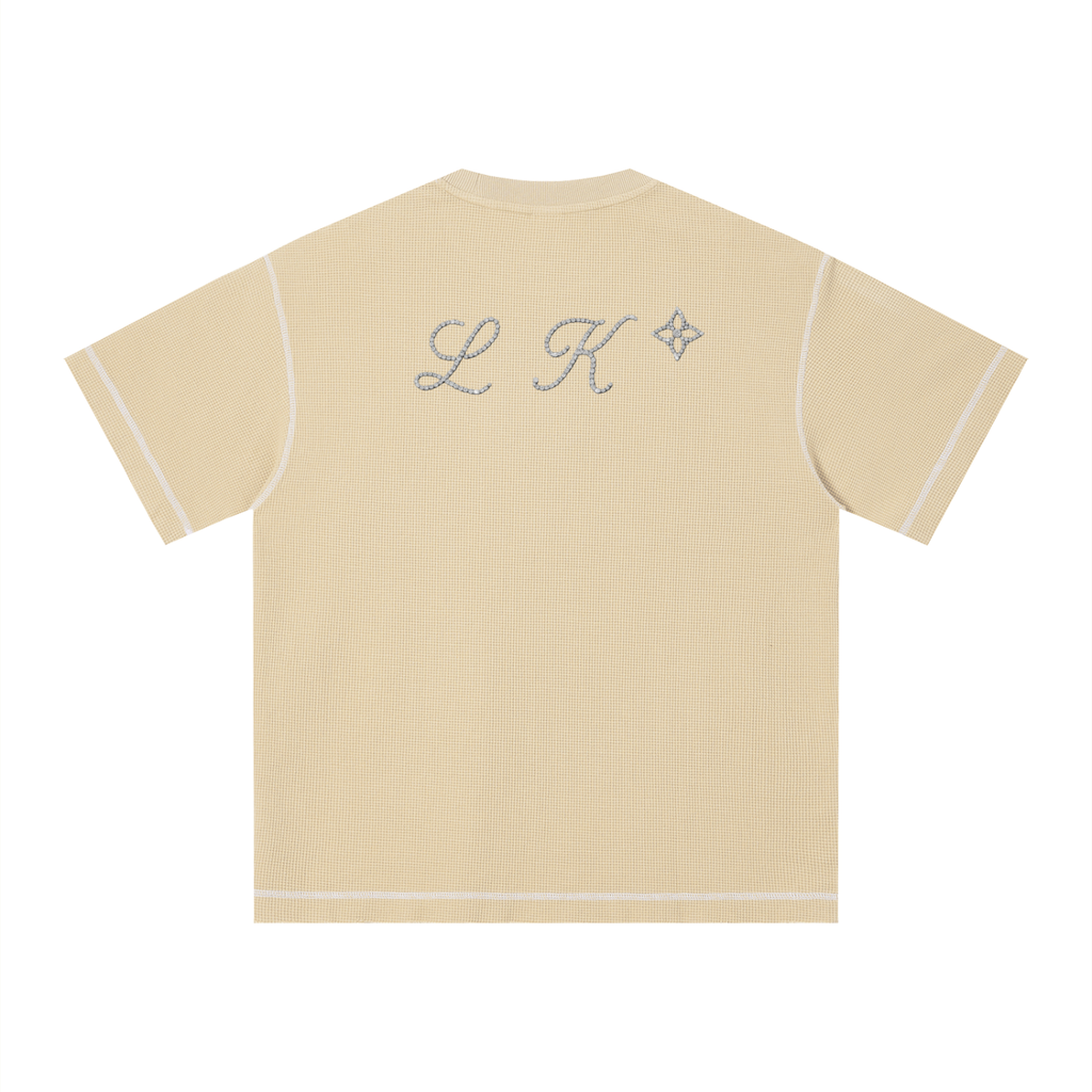 Unisex Sunfade Waffle Boxy T-Shirt