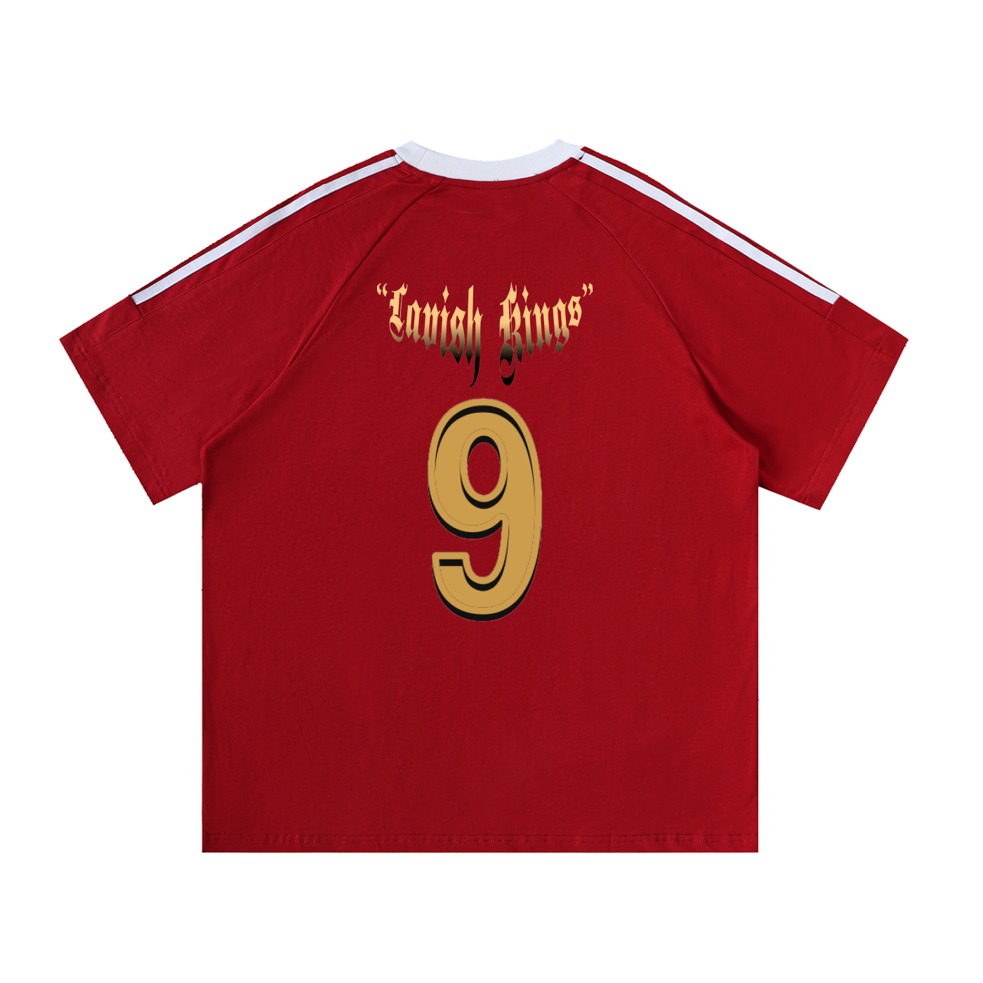 Contrast Tape Crewneck Cotton T-Shirt