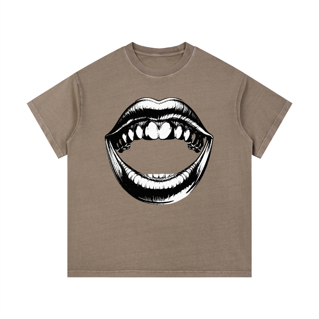 Vintage Wash Cotton T-Shirt - LavishKings