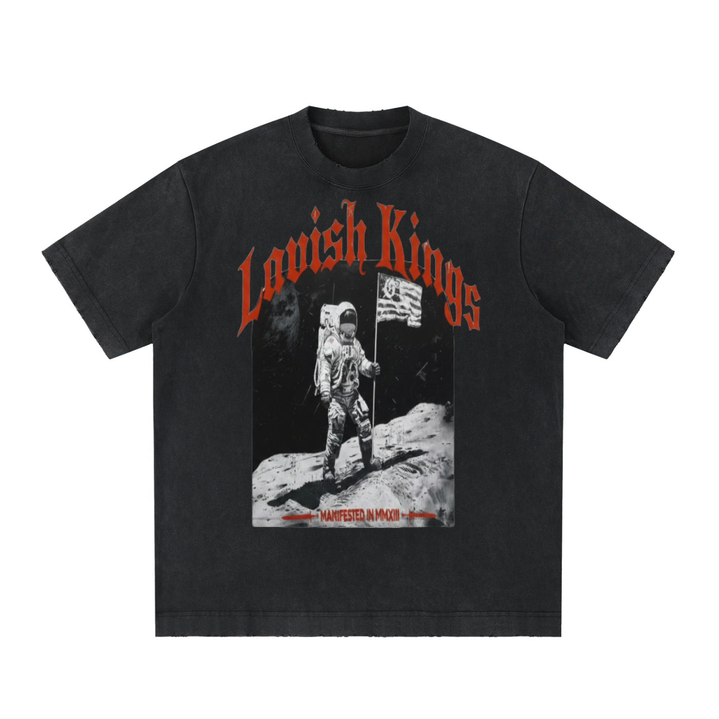 Heavyweight Vintage Washed Frayed T-Shirt