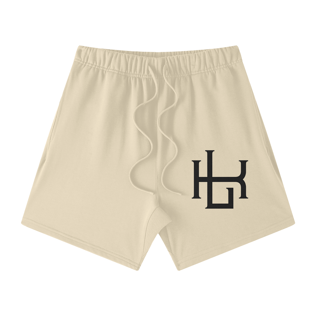 Streetwear Unisex Heavyweight Earth Tone Loose Fit Cotton Shorts - LavishKings