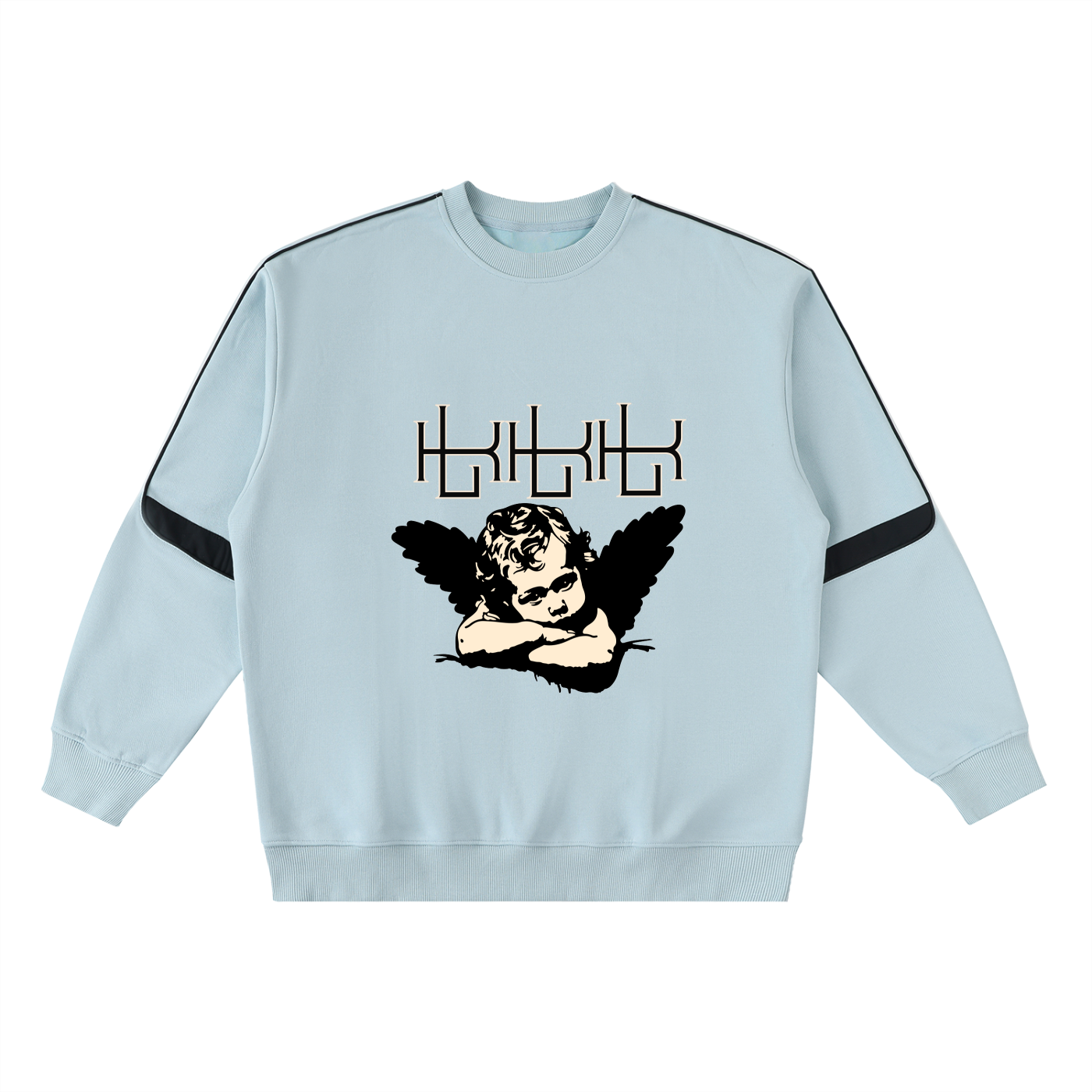 Oversized Crewneck Taped Sweatshirt