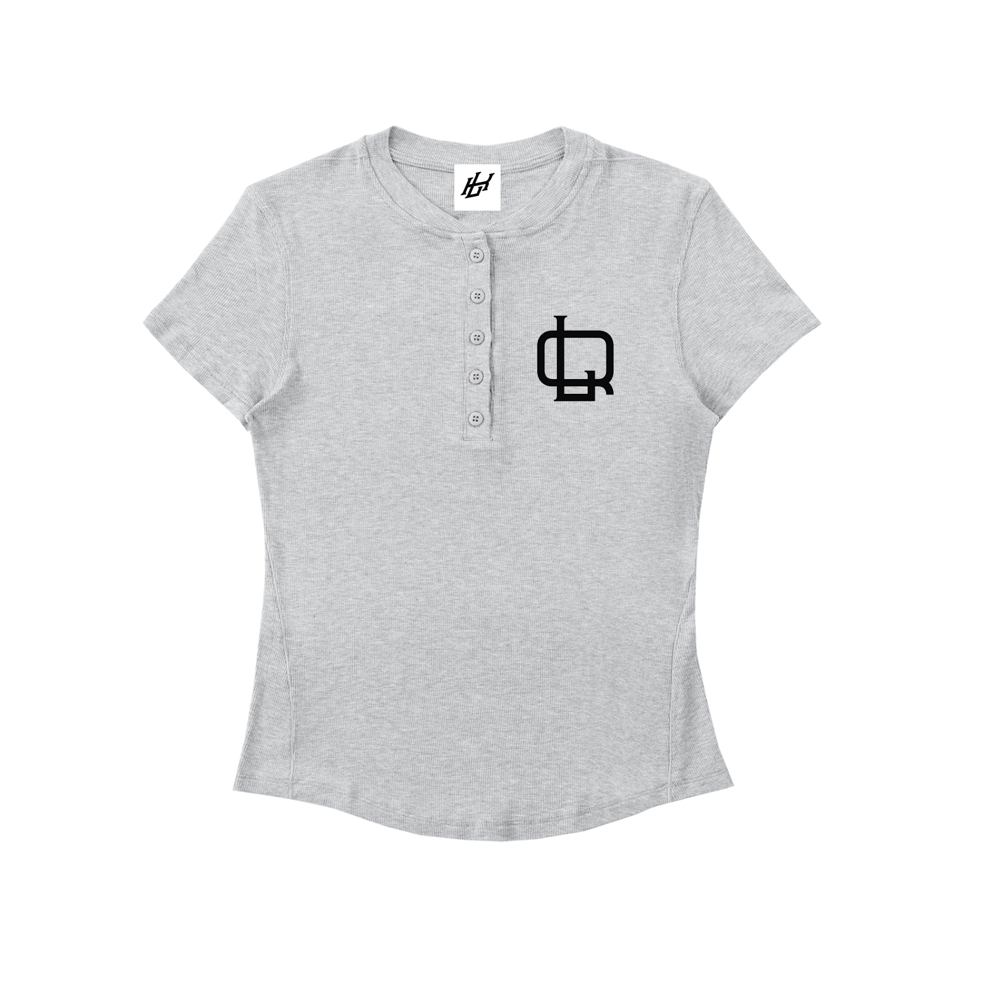 Modal Bodycon Henley Shirt