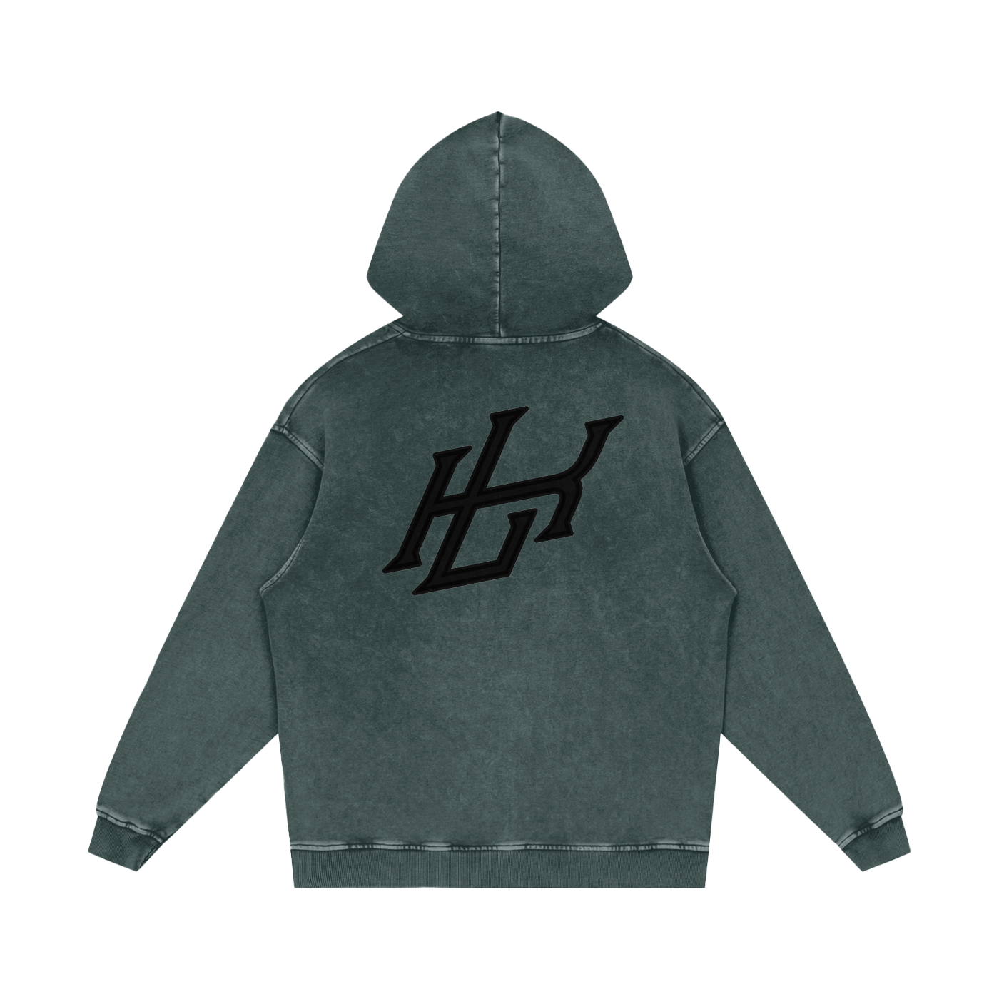 Snow Washed Loose Cotton Hoodie