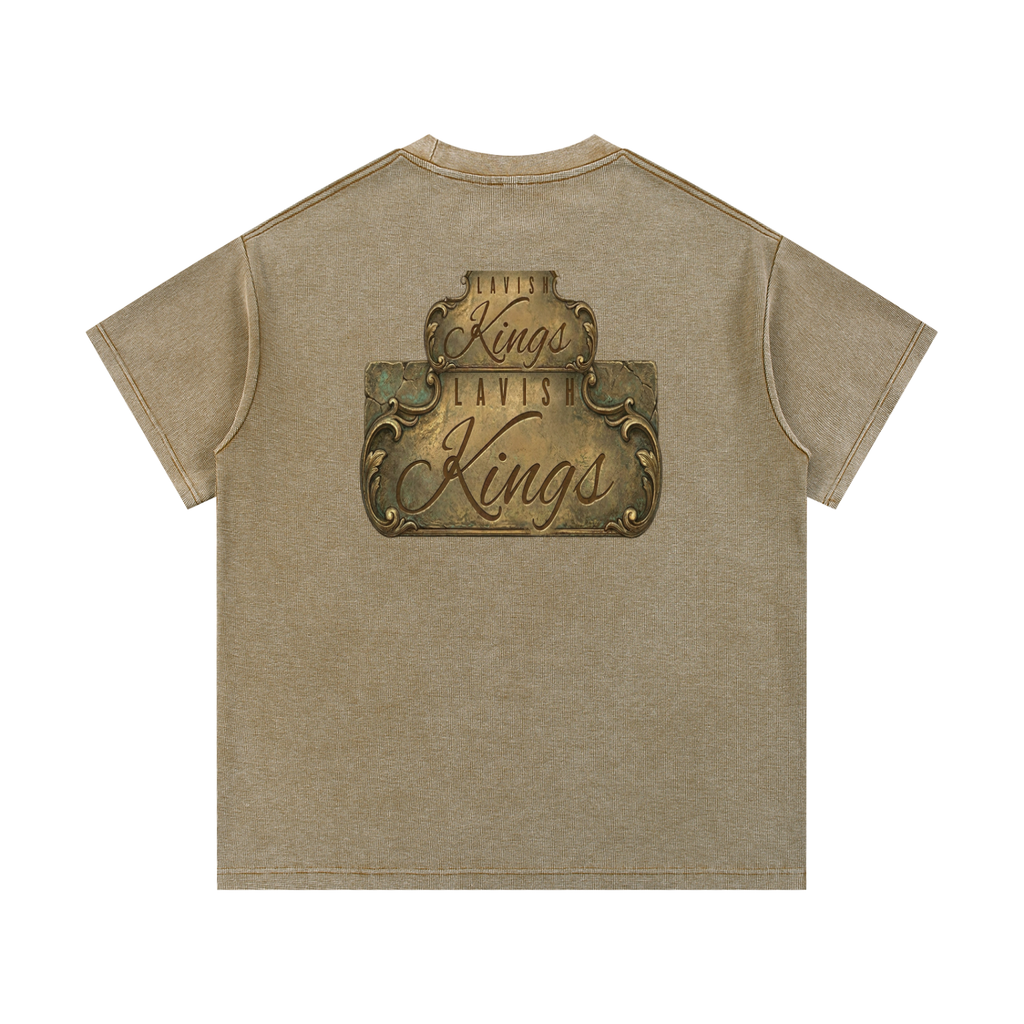 Mineral Wash Waffle Knit T-Shirt