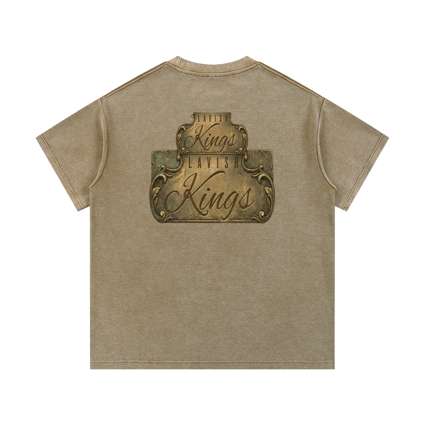 Mineral Wash Waffle Knit T-Shirt