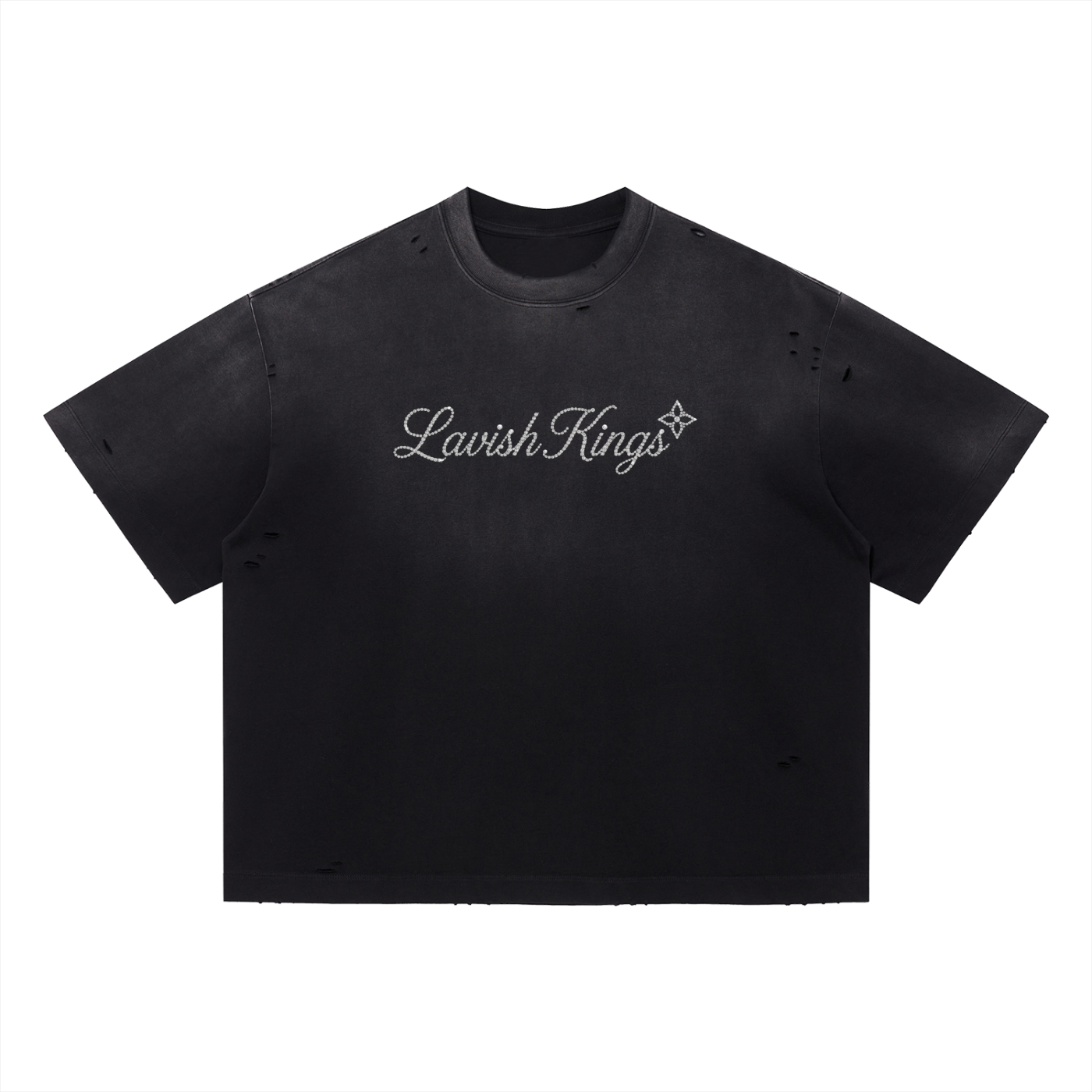 Vintage Washed Distressed Boxy Oversized T-Shirt