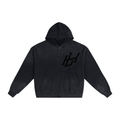 Hand-Frayed Sunfade Zip Hoodie
