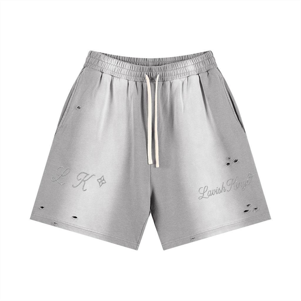 Sun Fade Distressed Shorts