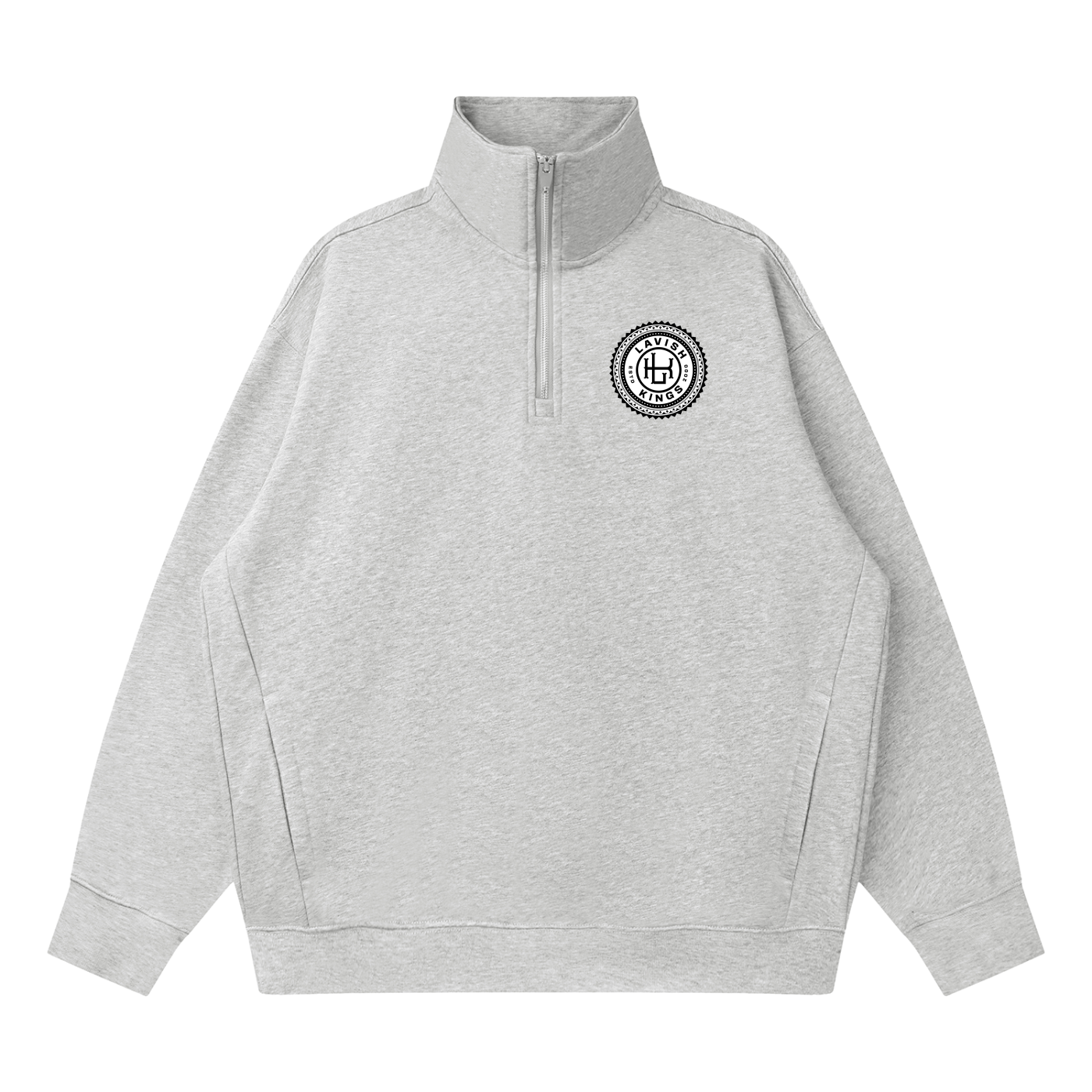 Quarter-Zip Drop Shoulder Sweatshirt