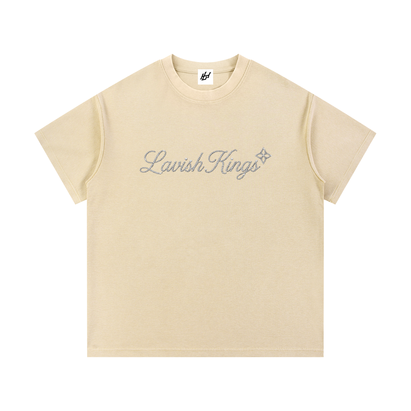 Mineral Wash Waffle Knit T-Shirt