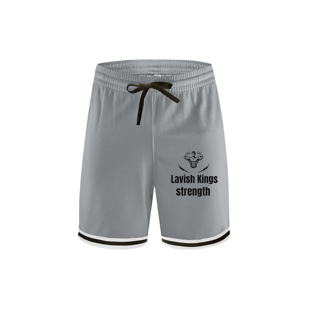 Classic Stripe Trim Basketball Shorts - LavishKings