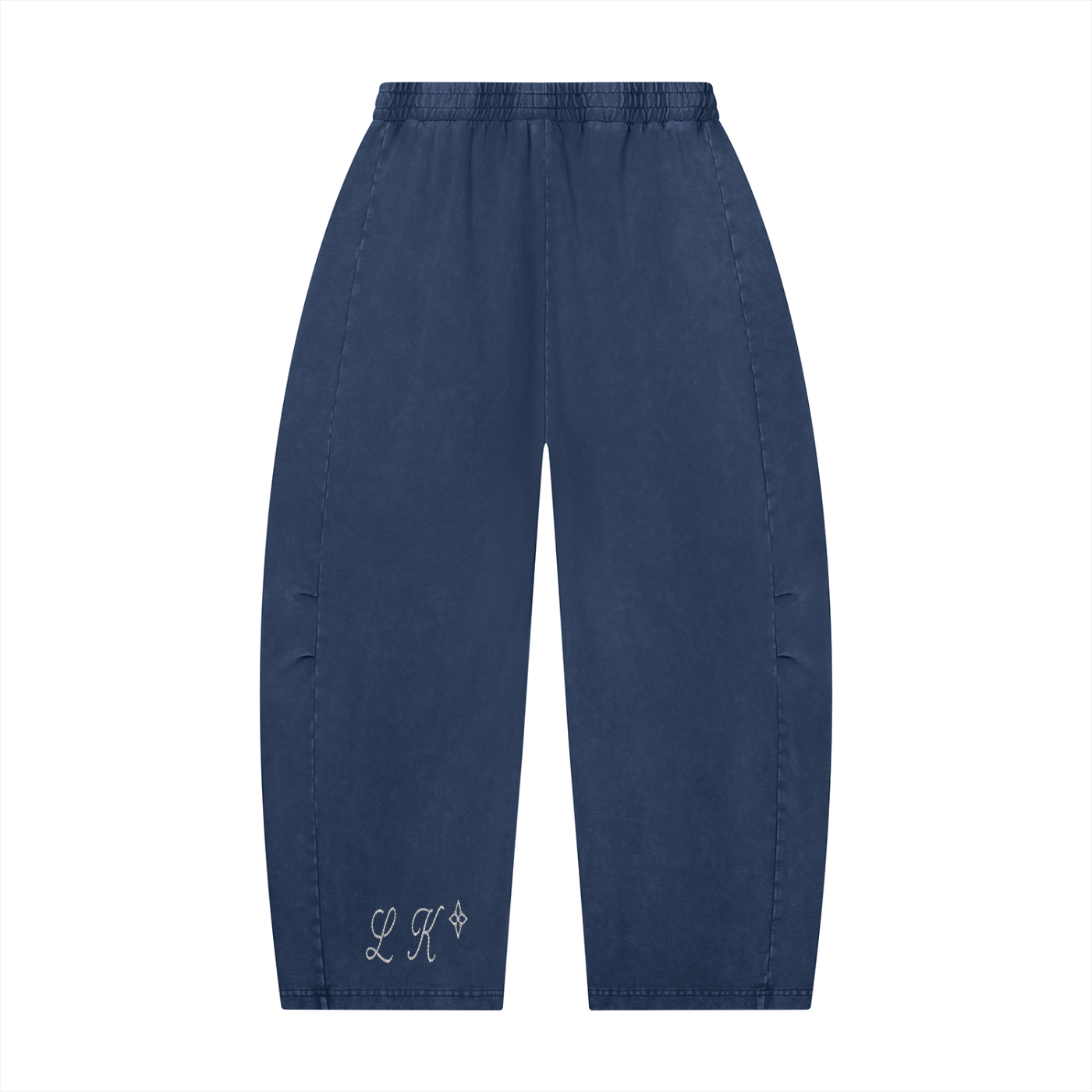 Unisex Mineral Wash Barrel Leg Pants