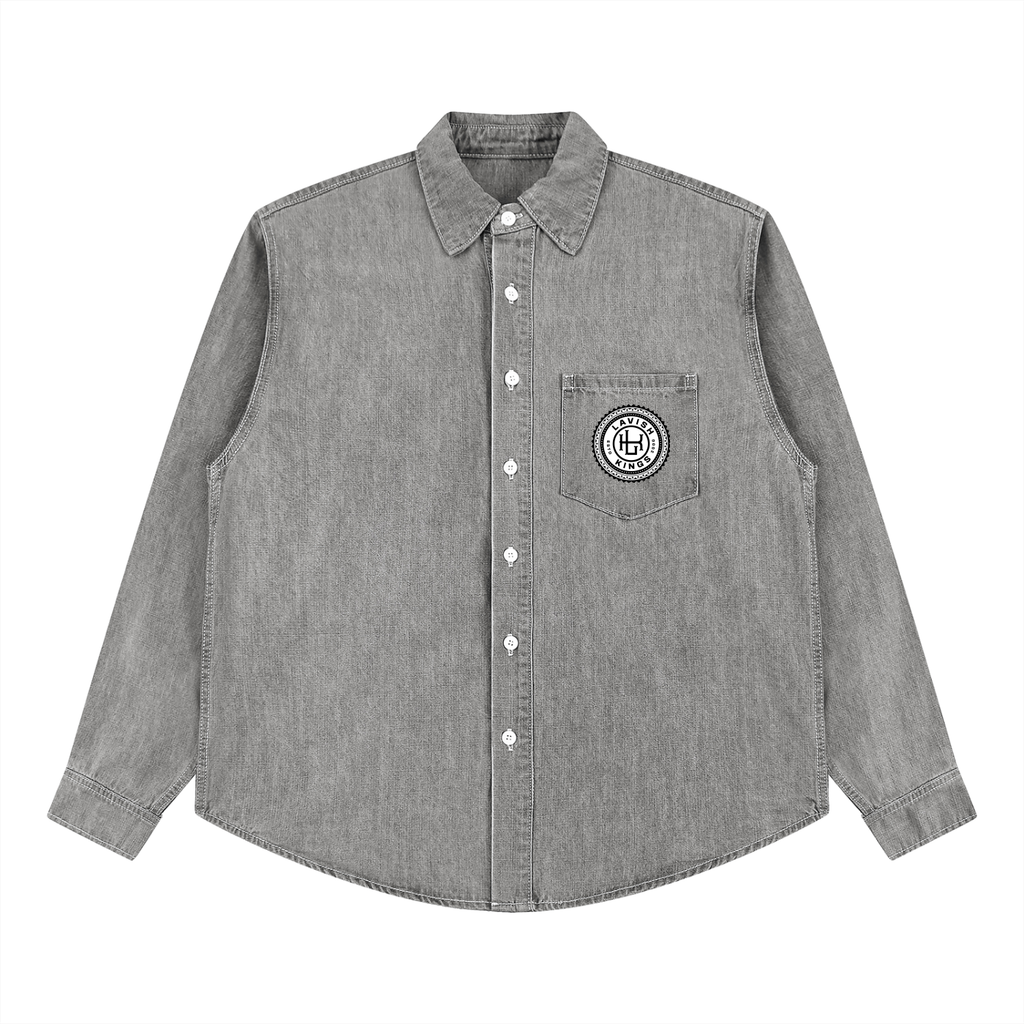 Unisex Vintage Wash Denim Shirt
