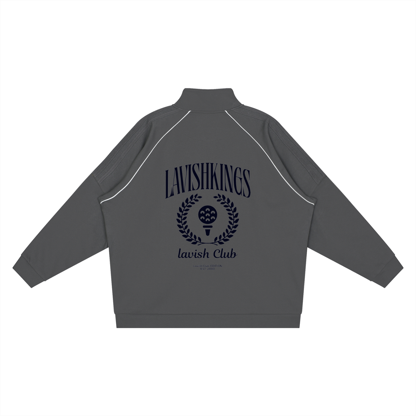 Reflection Striped Raglan Sleeve  Jacket