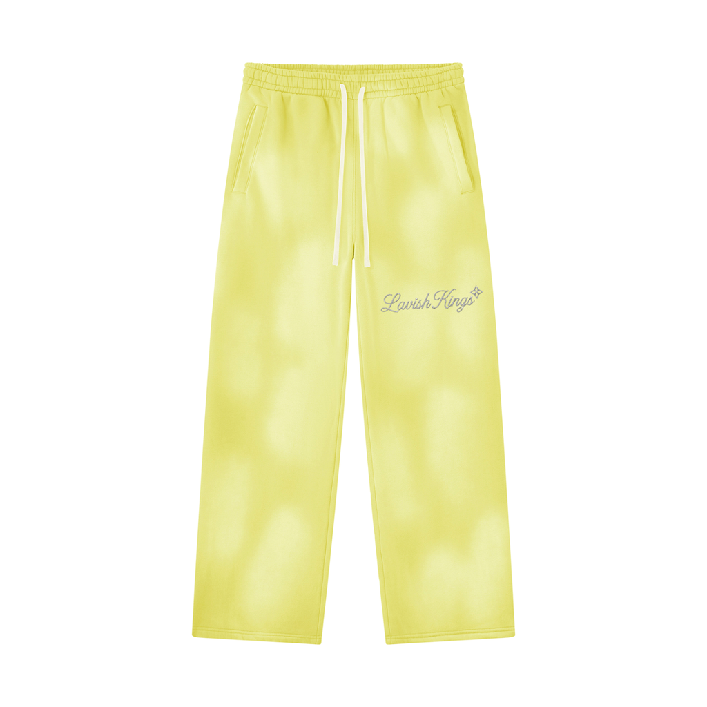 Unisex Sunfade Wide Leg Fleece Sweatpants