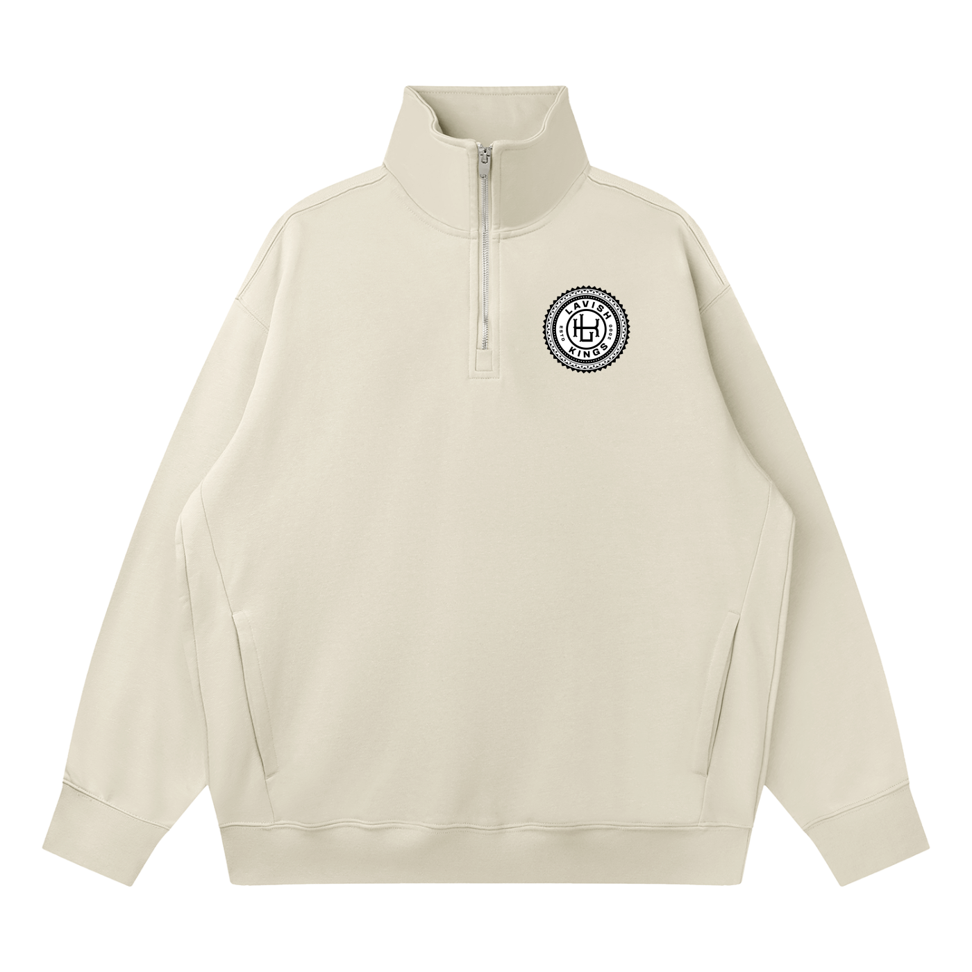 Quarter-Zip Drop Shoulder Sweatshirt