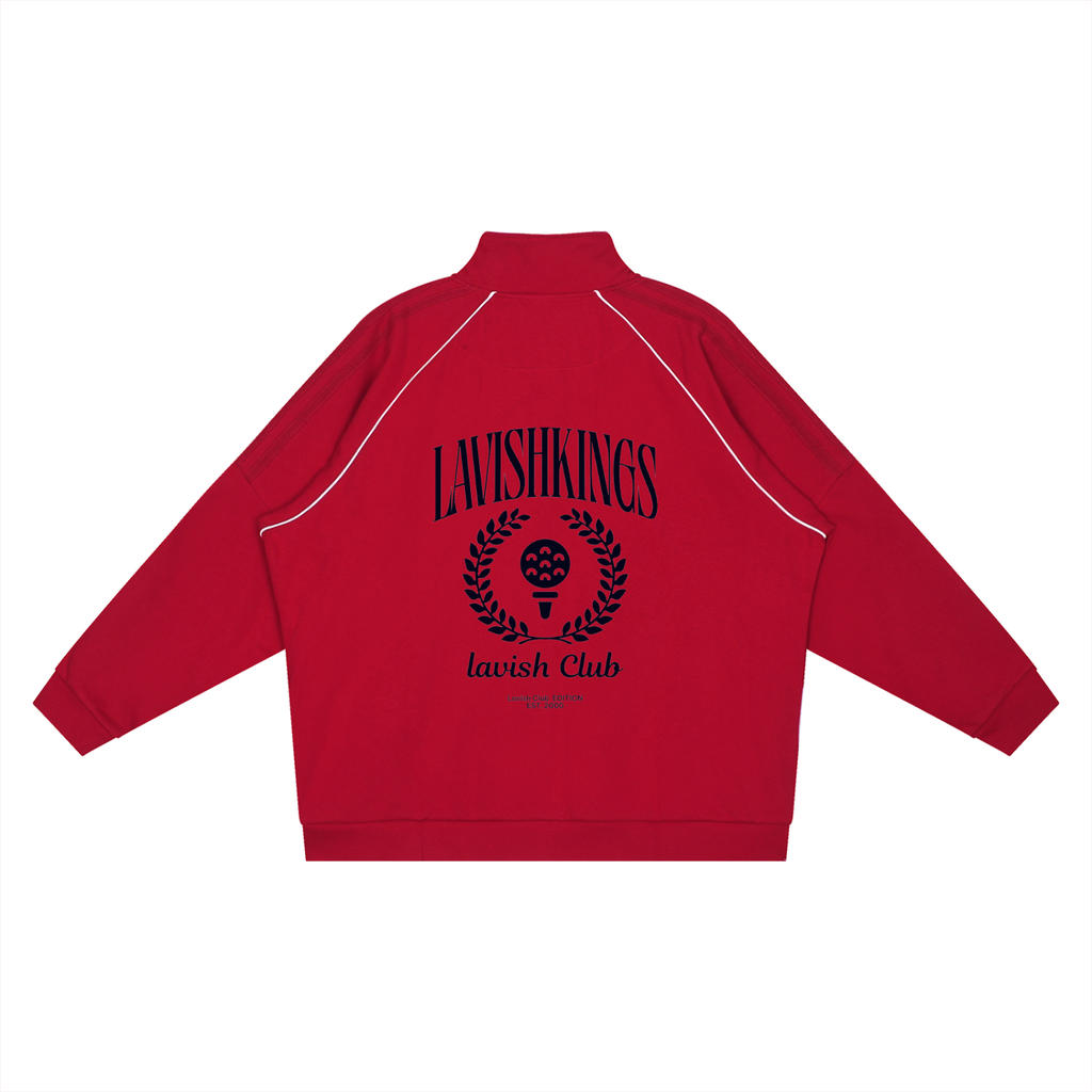 Reflection Striped Raglan Sleeve  Jacket