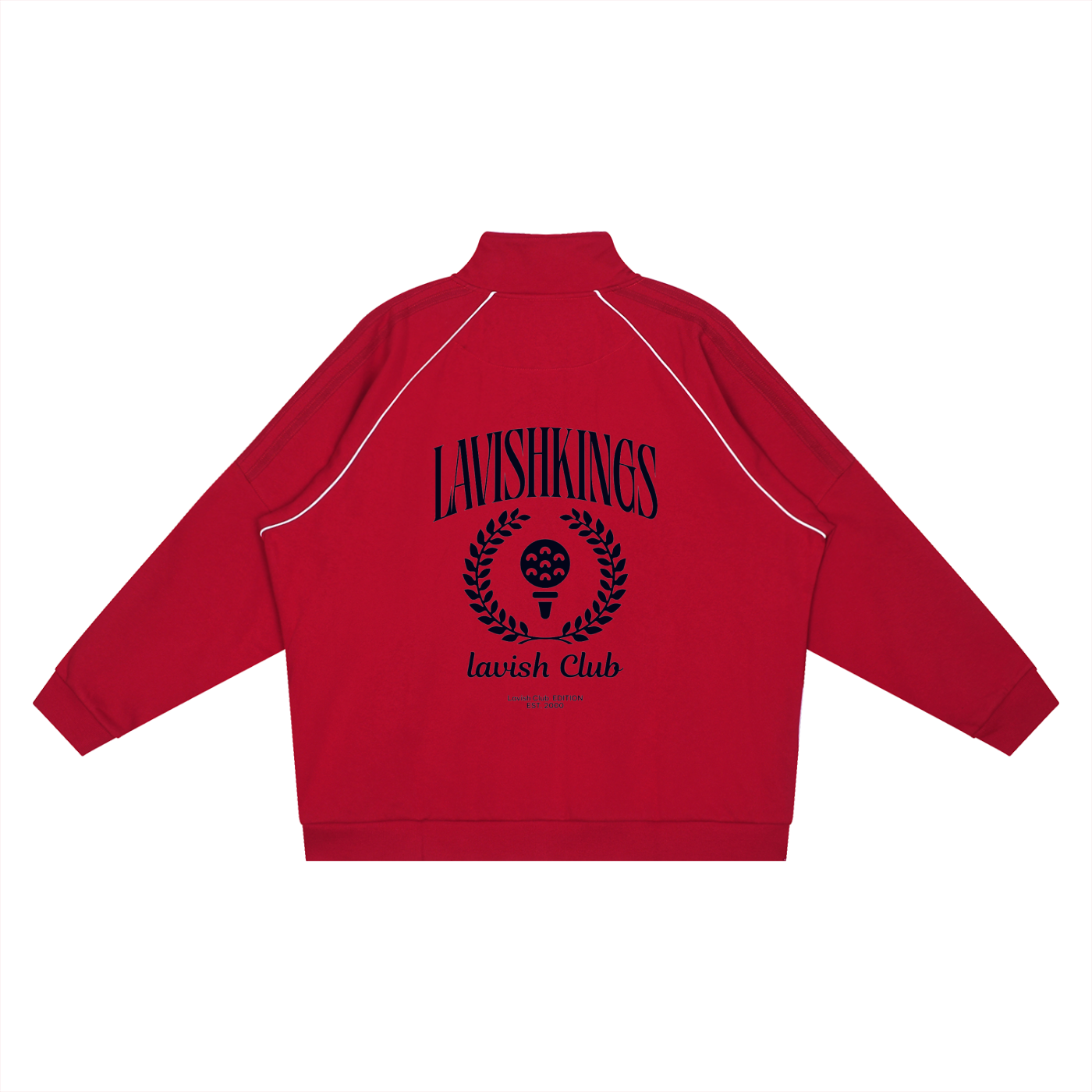 Reflection Striped Raglan Sleeve  Jacket