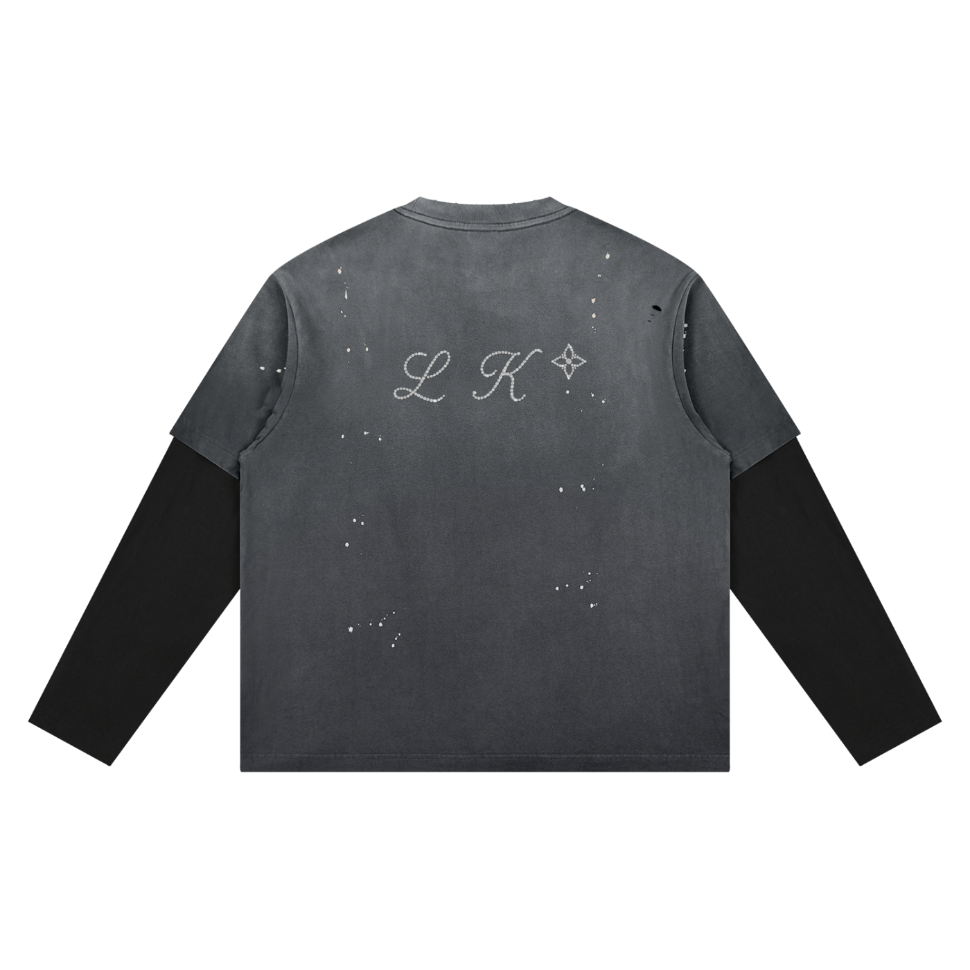 Unisex Vintage Wash Distressed Layer T-Shirt