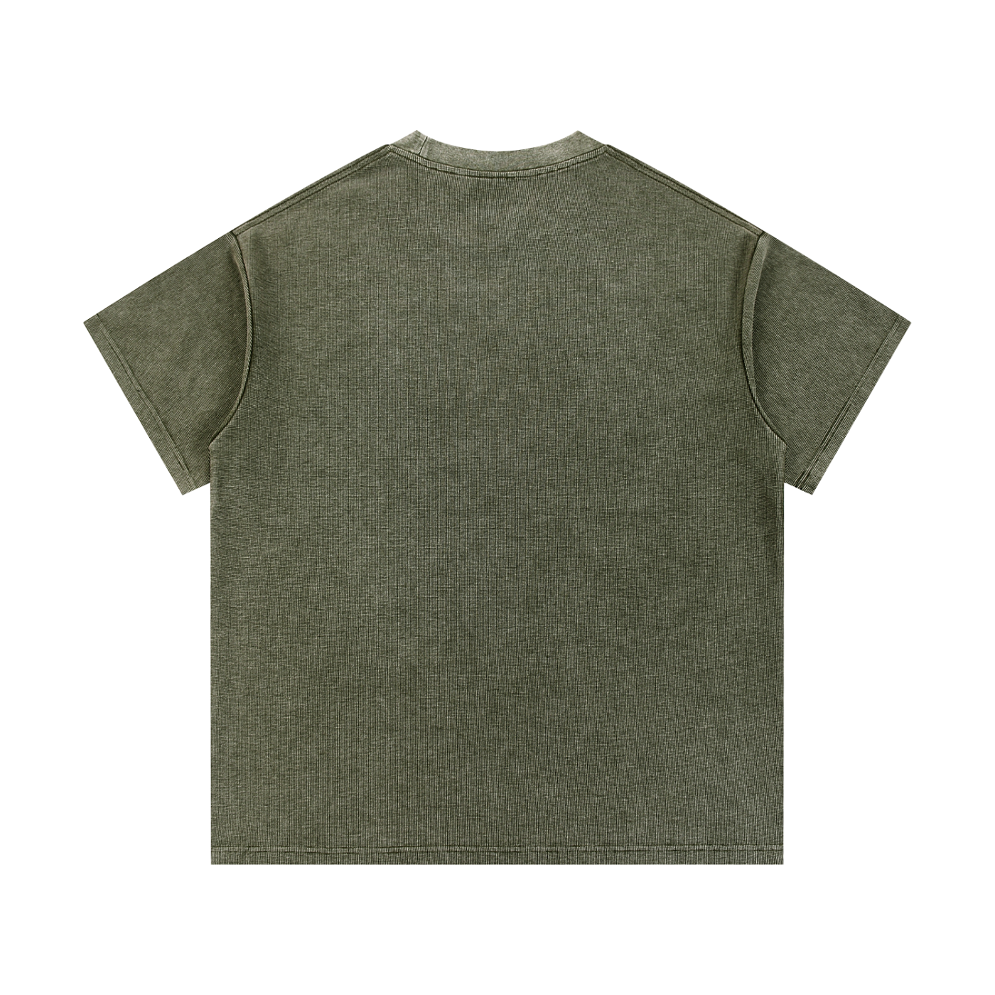 Mineral Wash Waffle Knit T-Shirt - LavishKings