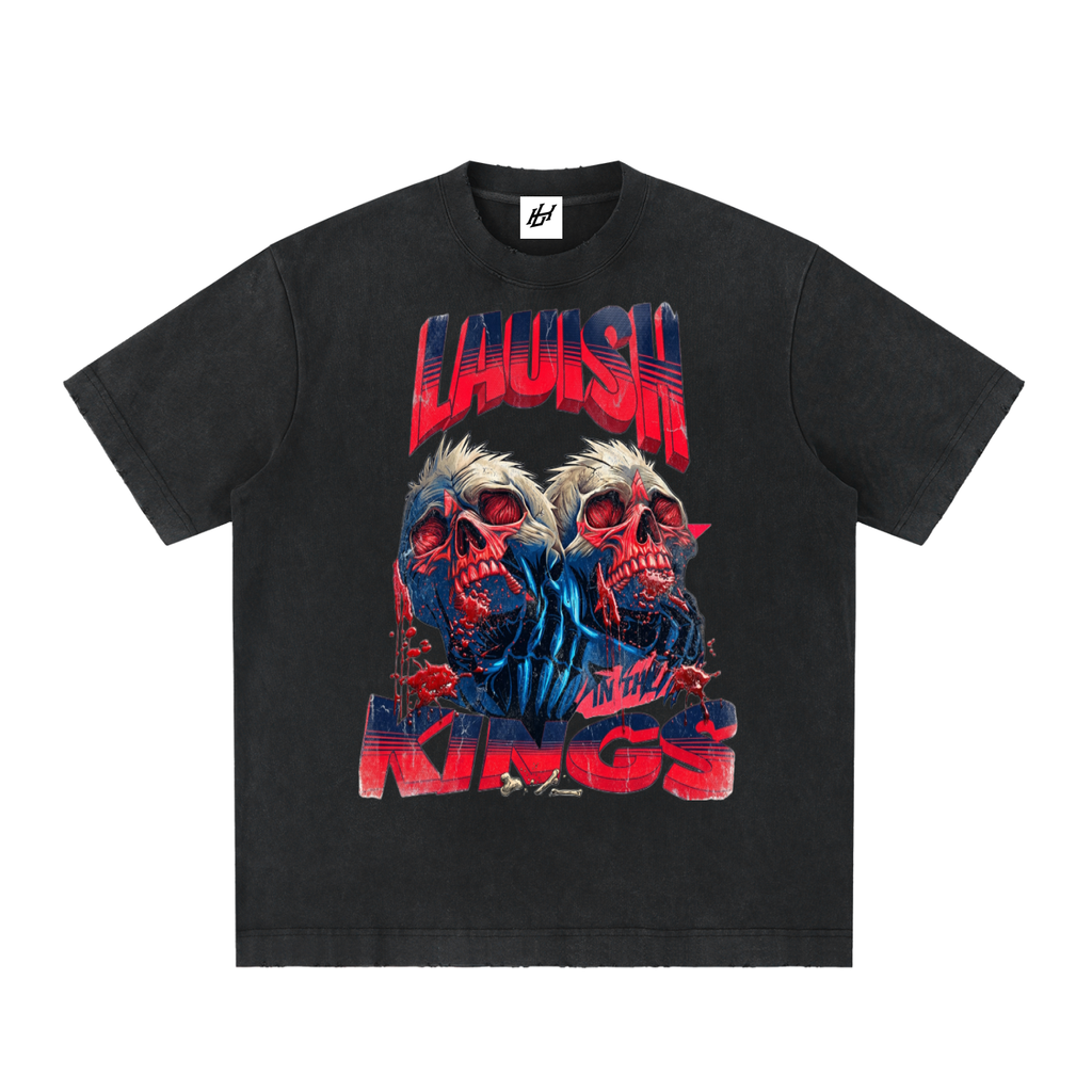 Heavyweight Vintage Washed Frayed T-Shirt